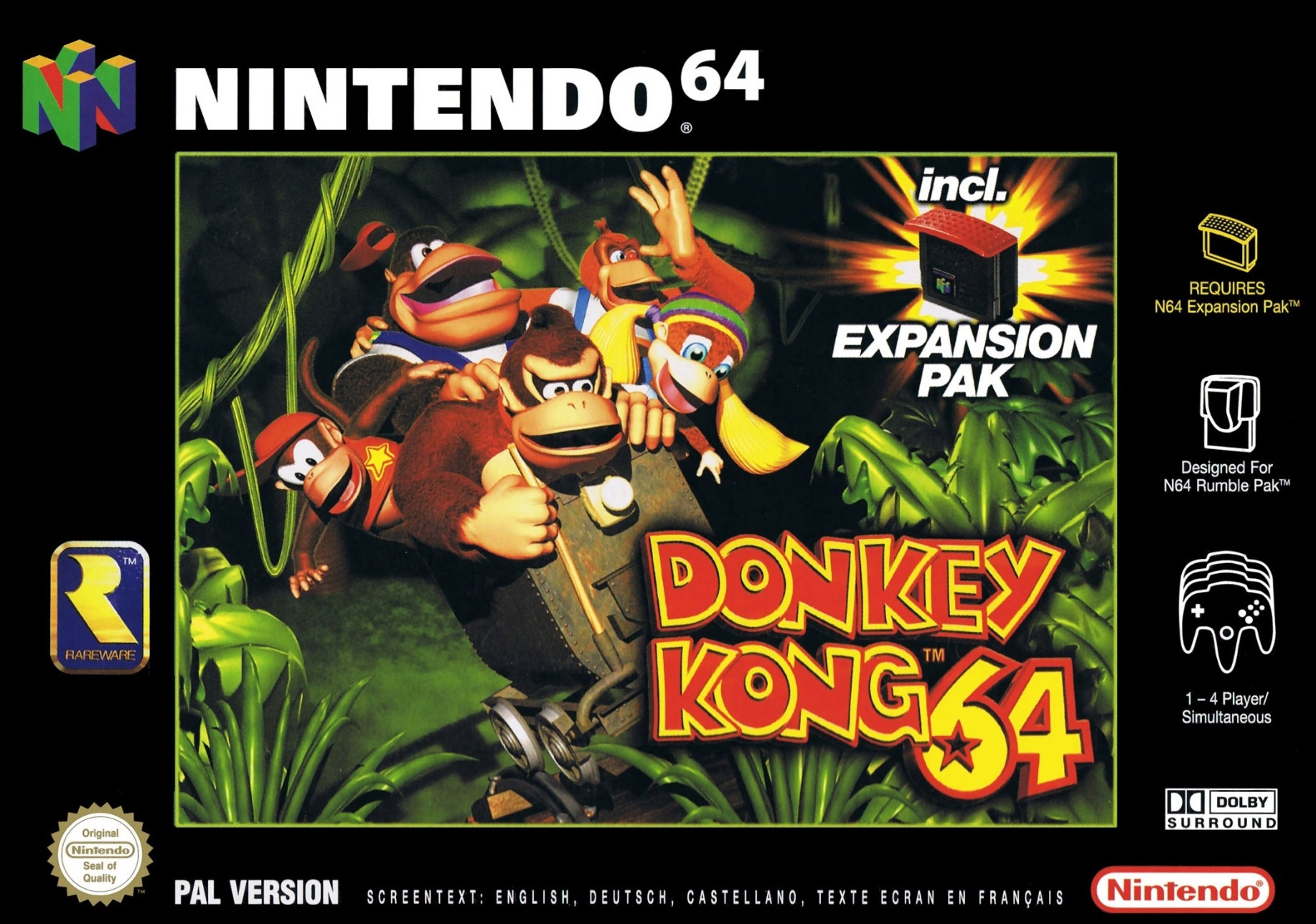 Image of Donkey Kong 64 (exclusief Expansion Pak)