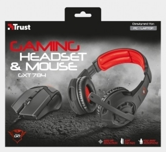 Image of Trust GXT784 Gaming Headset & Mouse