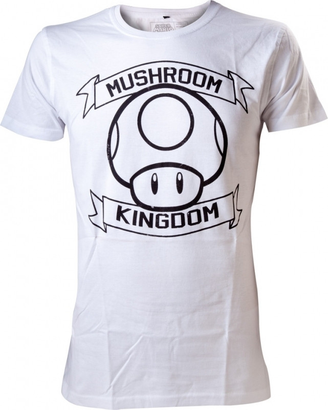 Difuzedbioworld Nintendo T Shirt Mushroom Kingdom difuzedbioworld kopen in de aanbieding