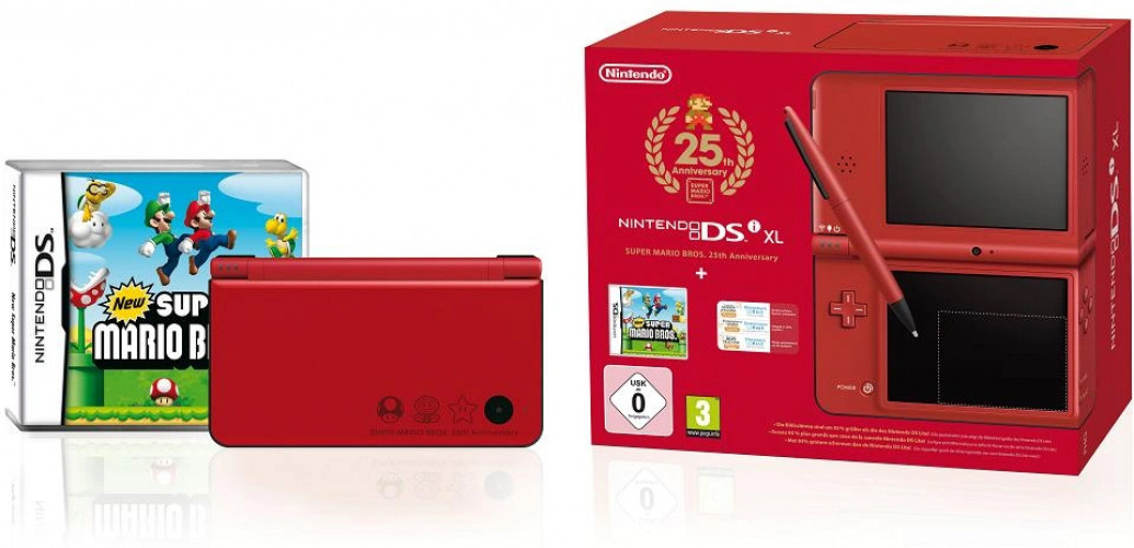 Nintendo DSi XL 25th Anniversary Mario Bundel (boxed)
