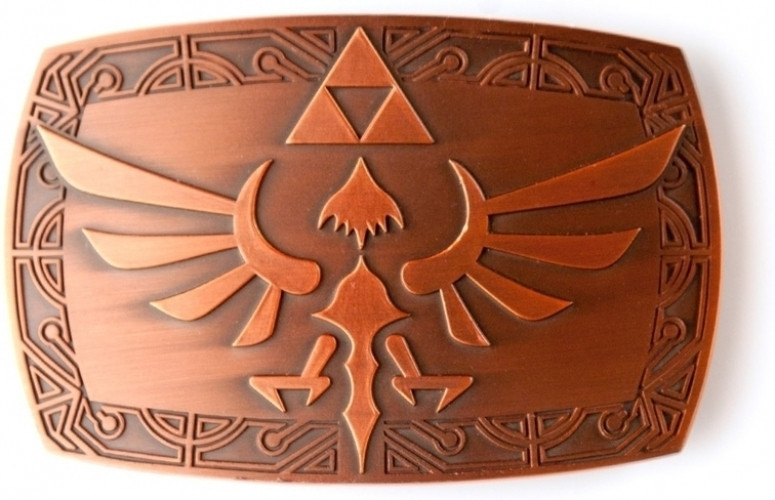 Image of Nintendo - Zelda Copper Patina Belt Buckle