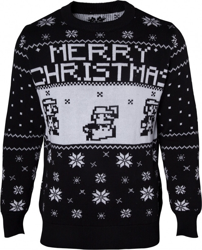 Nintendo - Knitted X-mas Sweater Black