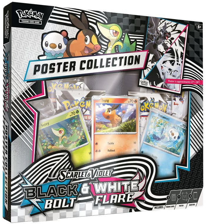Pokemon TCG Scarlet & Violet - Black Bolt & White Flare Poster Collection afbeelding