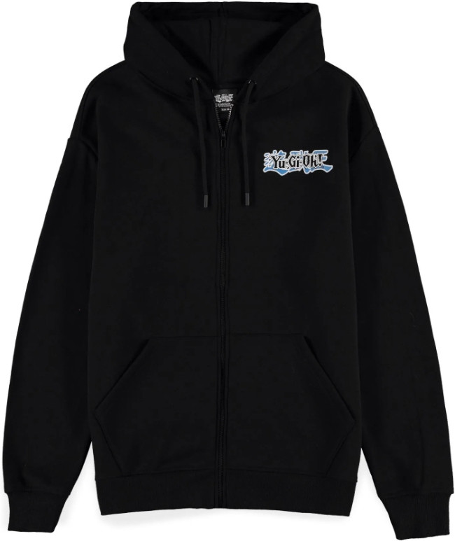 YuGiOh! Hoodie/trui -2XL- Blue-Eyes White Dragon Zwart
