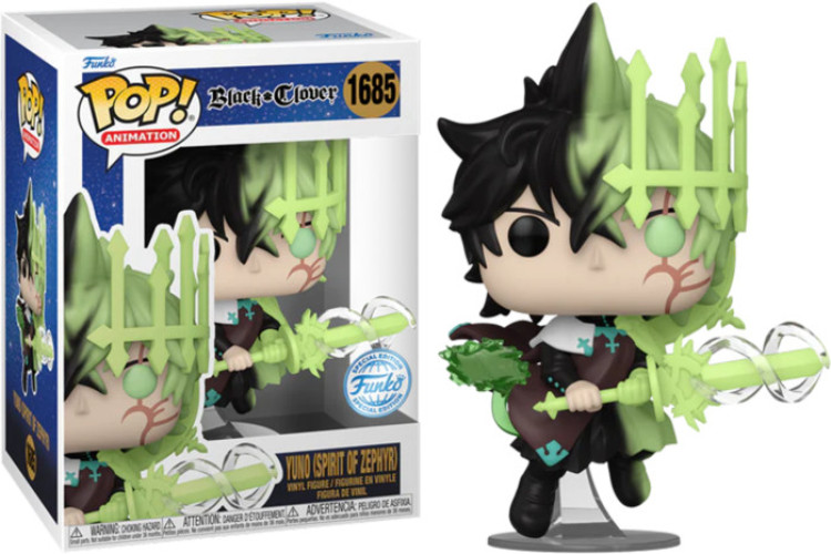 Black Clover Funko Pop Vinyl: Yuno (Spirit of Zephyr) (1685) afbeelding