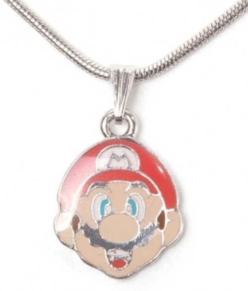 Image of Nintendo - Mario Face Metal Necklace