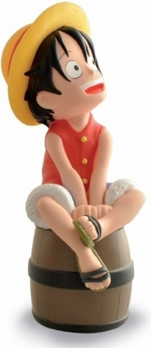 Image of One Piece Moneybox - Luffy on a Barrel