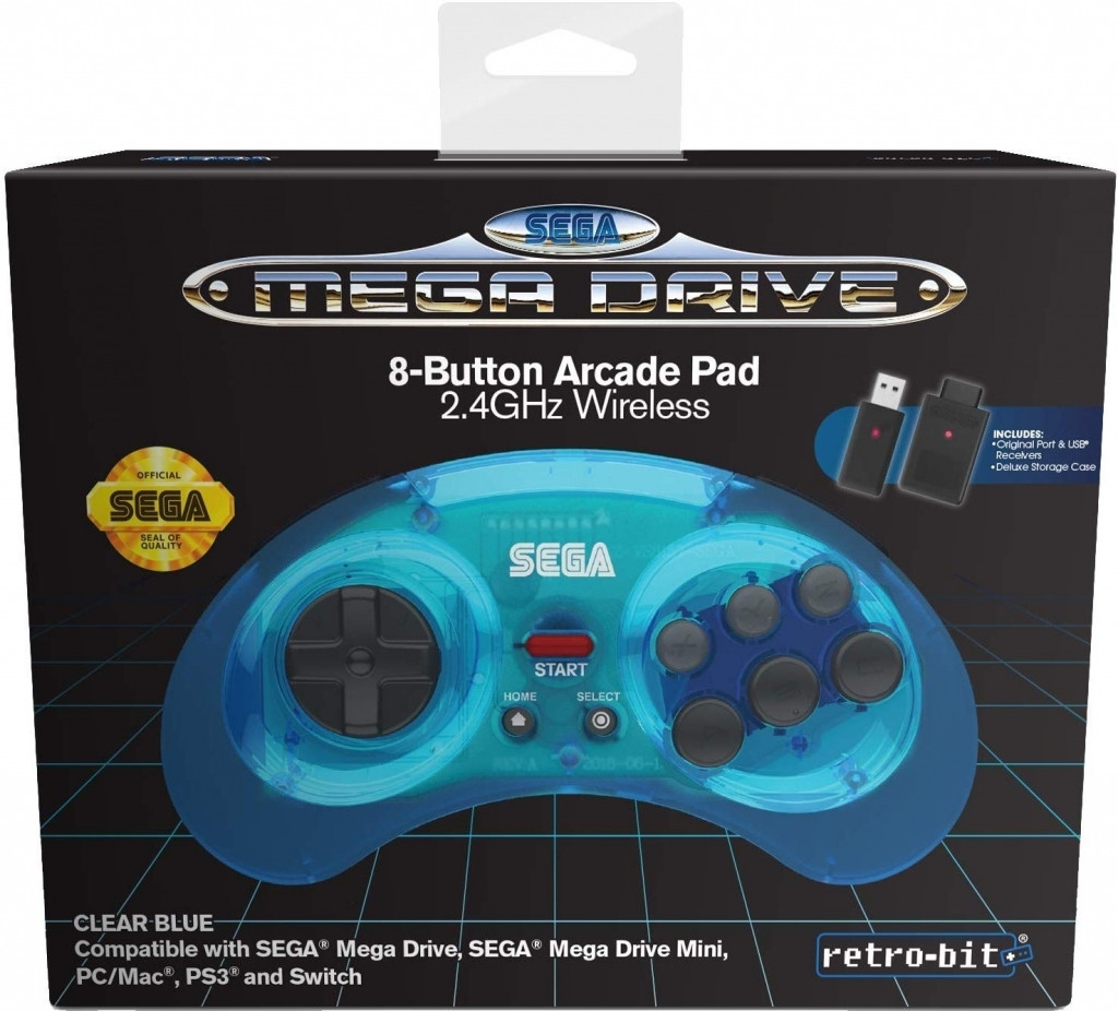 Retro-Bit SEGA Mega Drive 8-Button 2.4G Wireless Controller (Blue) kopen?