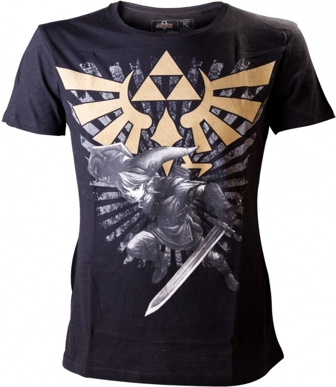 Difuzedbioworld Zelda T Shirt Link With Golden Logo difuzedbioworld kopen in de aanbieding Difuzedbioworld Zelda T Shirt Link With Golden Logo difuzedbioworld kopen in de aanbieding