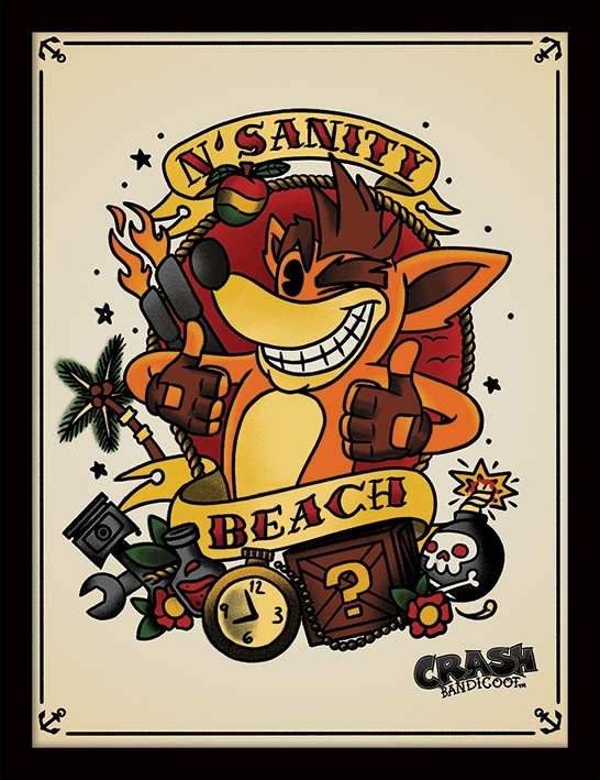 Crash Bandicoot Framed Print Team Racing Nsanity Beach 30X40Cm pyramid international kopen in de aanbieding Crash Bandicoot Framed Print Team Racing Nsanity Beach 30X40Cm pyramid international kopen in de aanbieding
