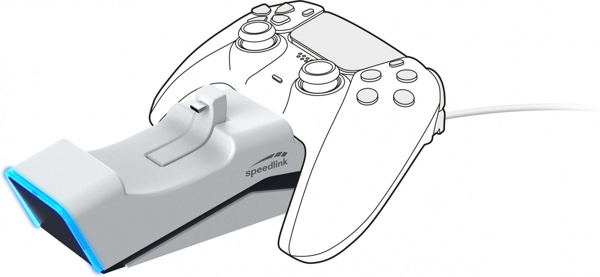 Speedlink Twindock Charging System (White)