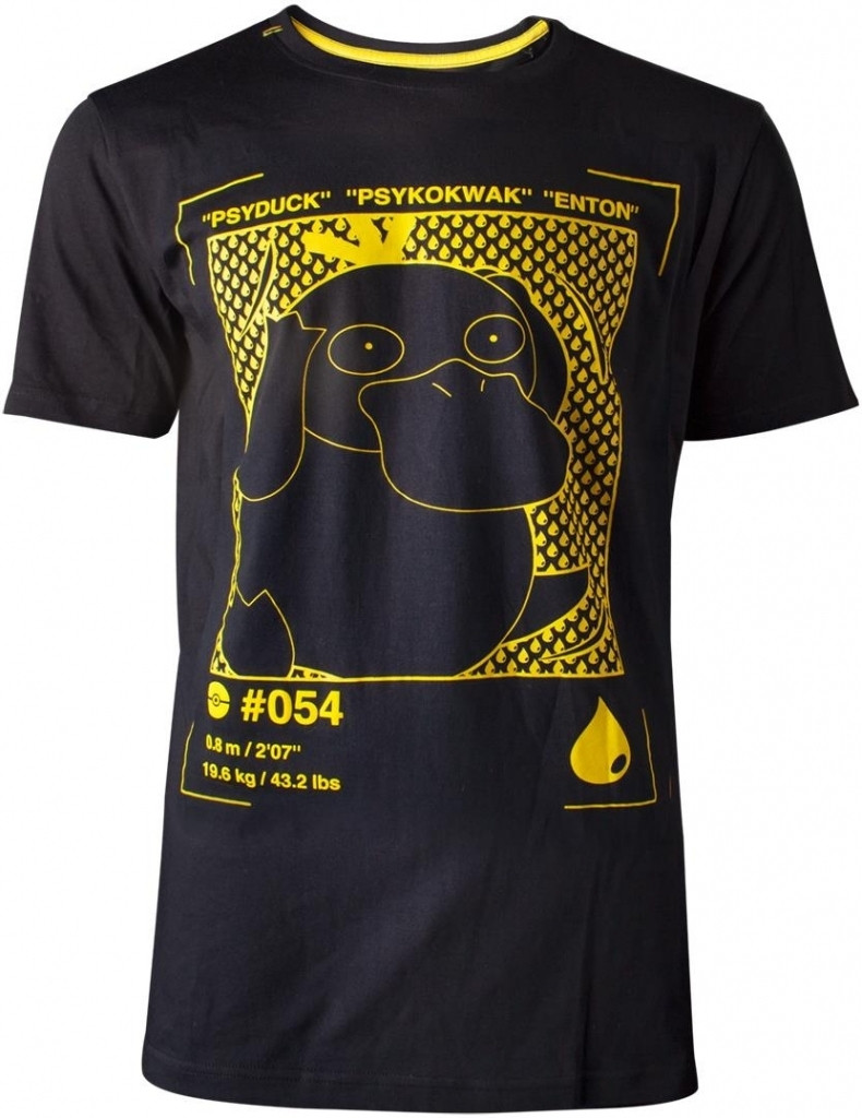 Difuzedbioworld Pokemon Psyduck Profile Mens T Shirt difuzedbioworld kopen in de aanbieding