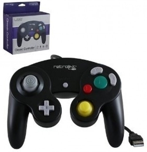 Retrolink Gamecube Style Usb Controller Black retrolink kopen in de aanbieding