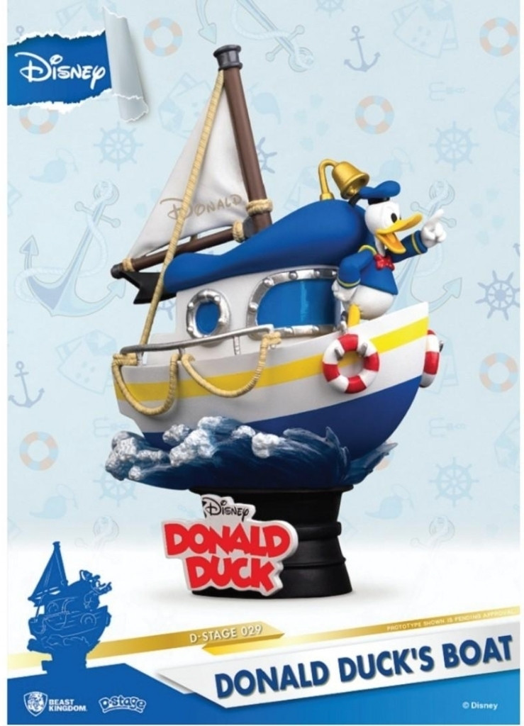 Disney D-Stage Statue - Donal Duck Boat