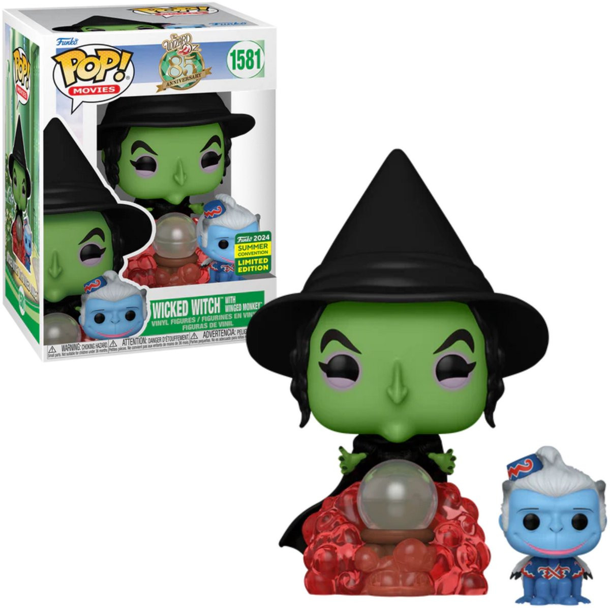 The Wizard of Oz Funko Pop Vinyl: Witch with Winged Monkey (Convention Special) afbeelding