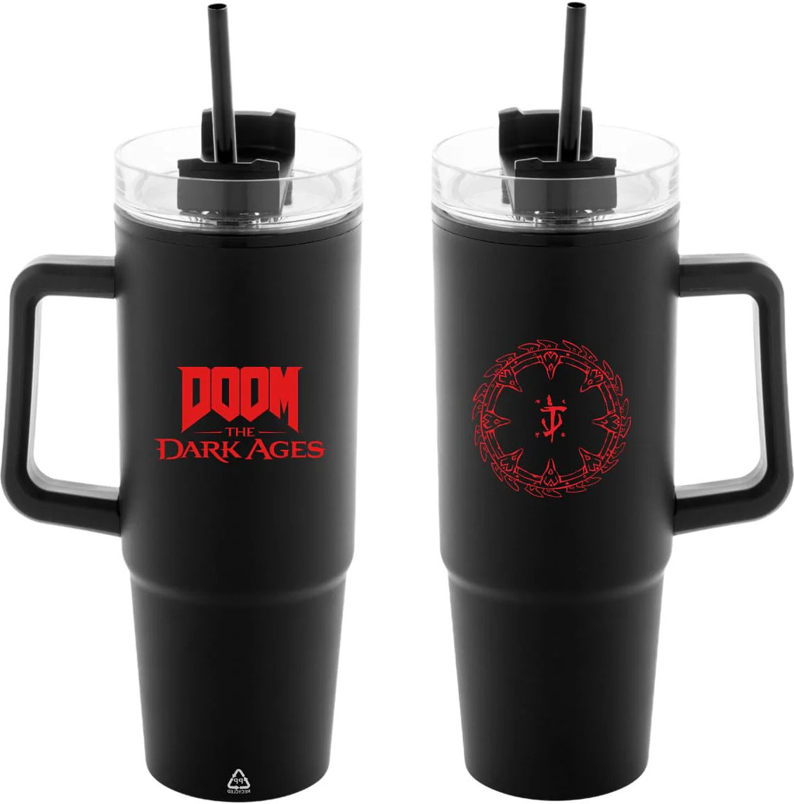 Doom: The Dark Ages Insulated Mug - Shield (Black/Red)