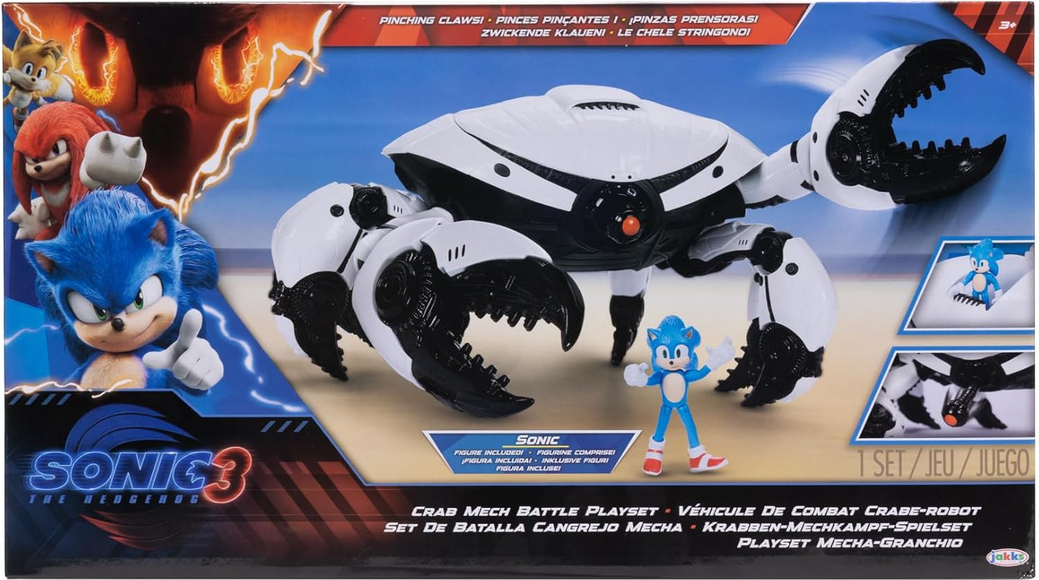 Sonic 3 the Movie Figure - Crab Mech Battle Playset afbeelding