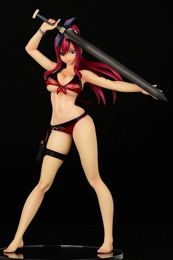 Fairy Tail Figure - Erza Scarlet Swimwear Gravure Style Fire Version