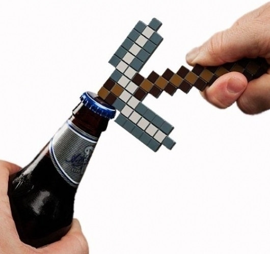 Image of Minecraft Pickaxe Bottle Opener