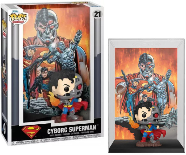 DC Comic Cover Funko Pop Vinyl Cyborg Superman