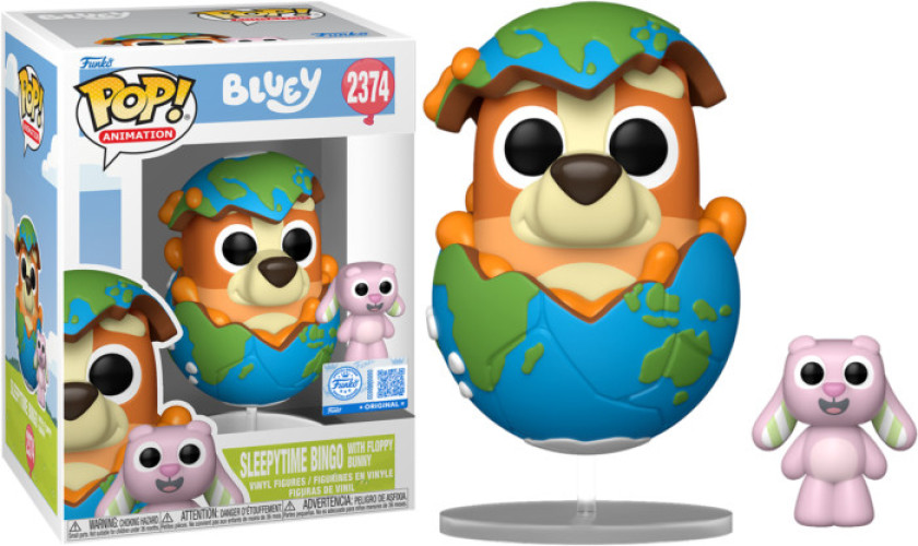 Bluey Funko Pop Vinyl: Sleepy Time Bingo with Floppy Bunny