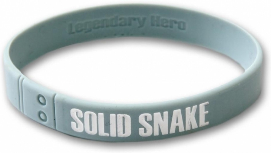 Metal Gear Solid Silicone Wristband Grey