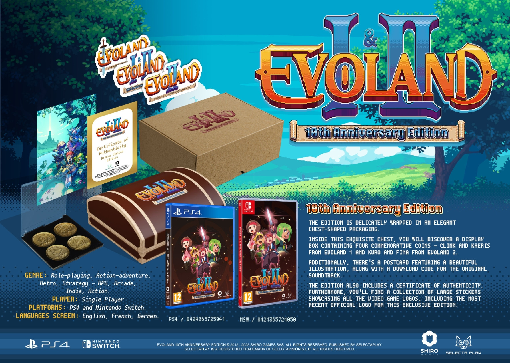 Selecta Play Evoland 1 & 2 10th Anniversary Edition