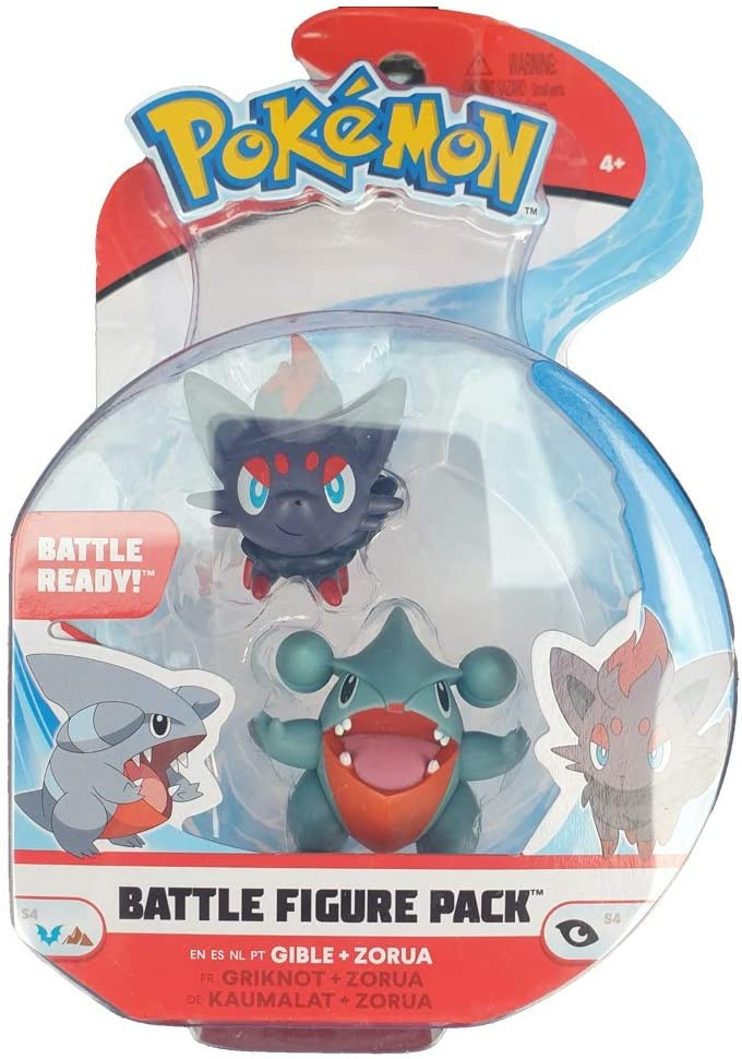 Pokemon Battle Figure Pack - Gible & Zorua