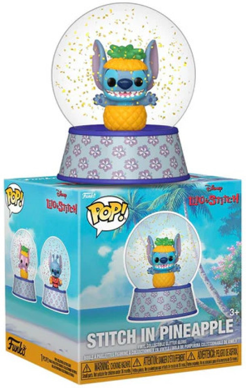Funko Disney Lilo & Stitch  Mini Vinyl Snow Globes Figure - Stitch in Pineapple