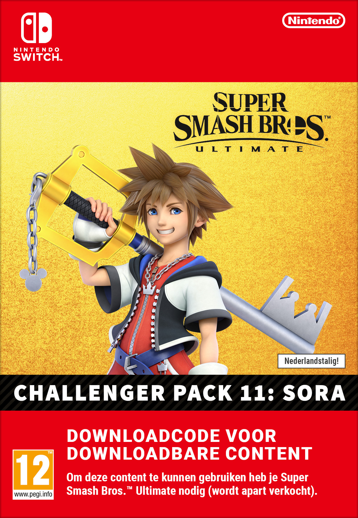 Nintendo AOC Super Smash Bros. Ultimate Challenger Pack 11: Sora DLC (extra content)