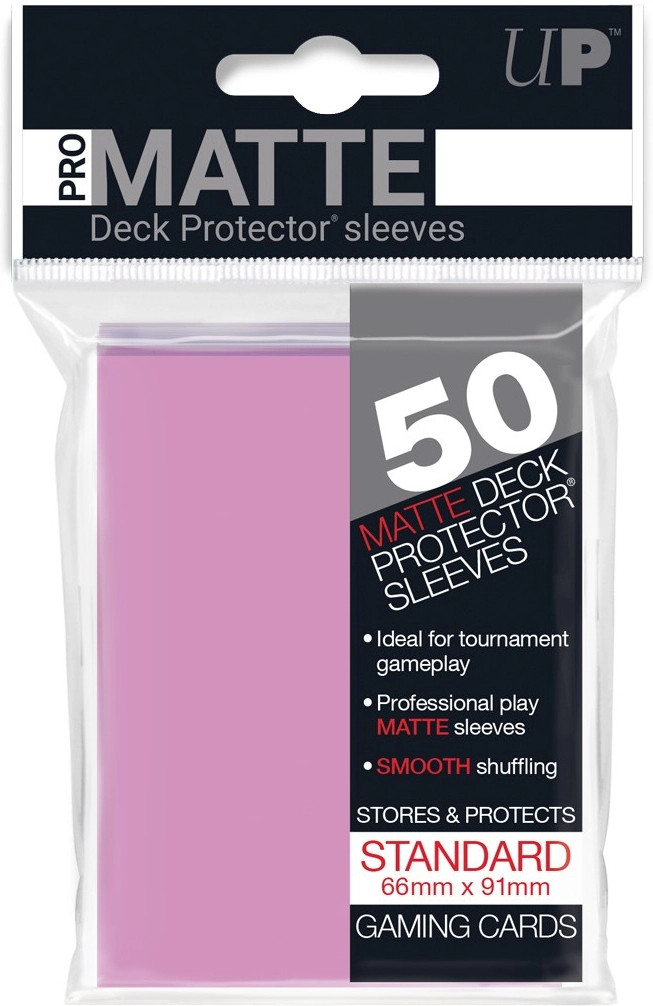 Ultra Pro - Deck Protector Sleeves Roze (Matte) (50 stuks)