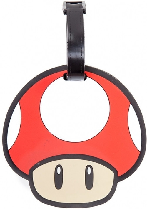 Nintendo - Mushroom Rubber Luggage Tag
