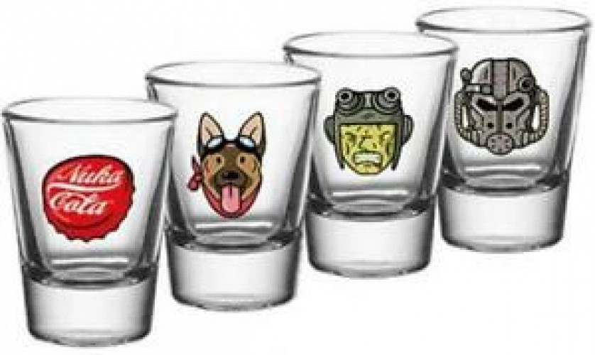 Fallout 4- Icons Shot Glasses 4-Pack