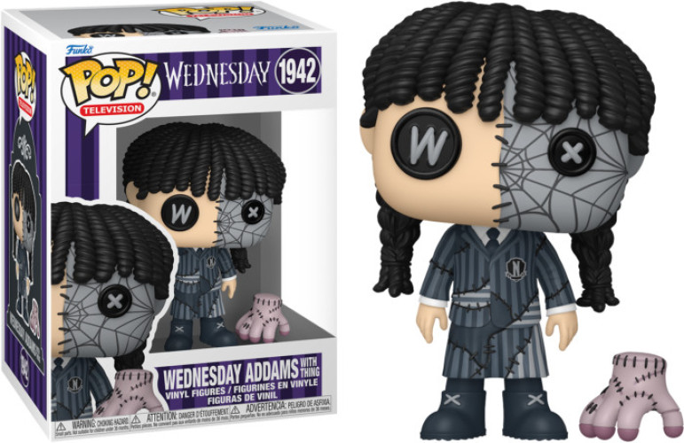 Wednesday Funko Pop Vinyl: Wednesday Addams with Thing (1942)