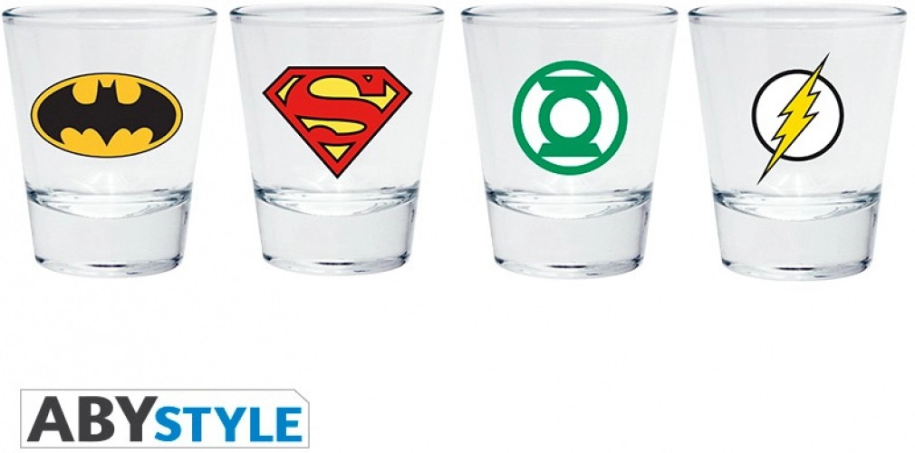 DC Comics - Shot Glasses 4-Pack
