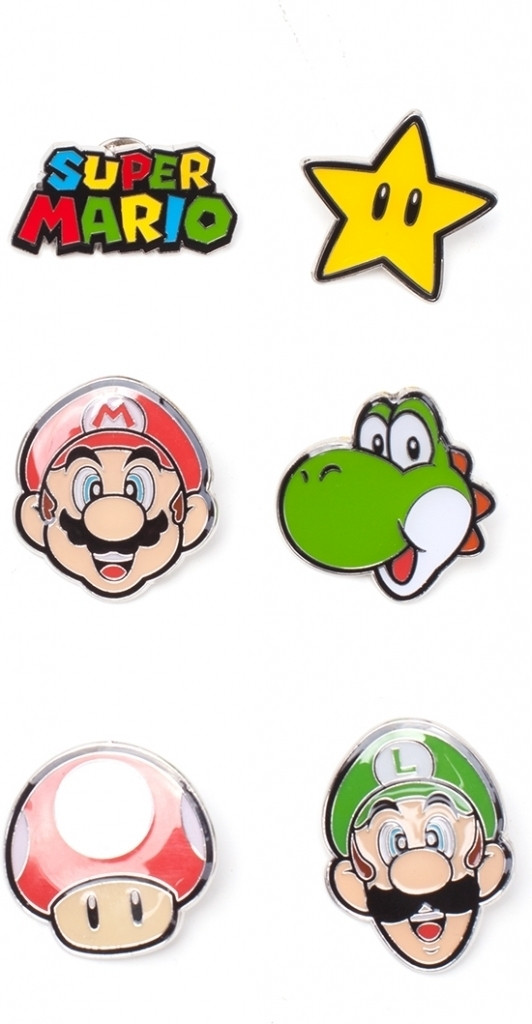 Difuzedbioworld Super Mario Characters Metal Pin Set difuzedbioworld kopen in de aanbieding