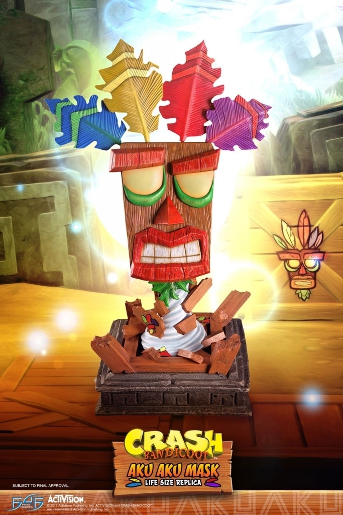 Crash Bandicoot Life Sized Aku Aku Mask