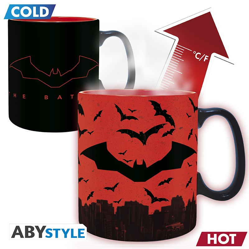The Batman - Heat Changing Mug (Logo) afbeelding