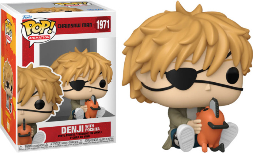 Chainsaw Man Funko Pop Vinyl Denji with Pochita
