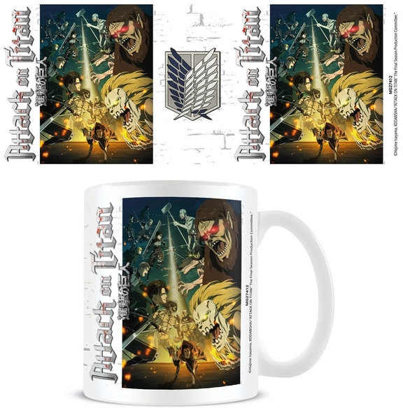 ATTACK ON TITAN S4 Mug 315 ml Special Ops Squad vs Titans