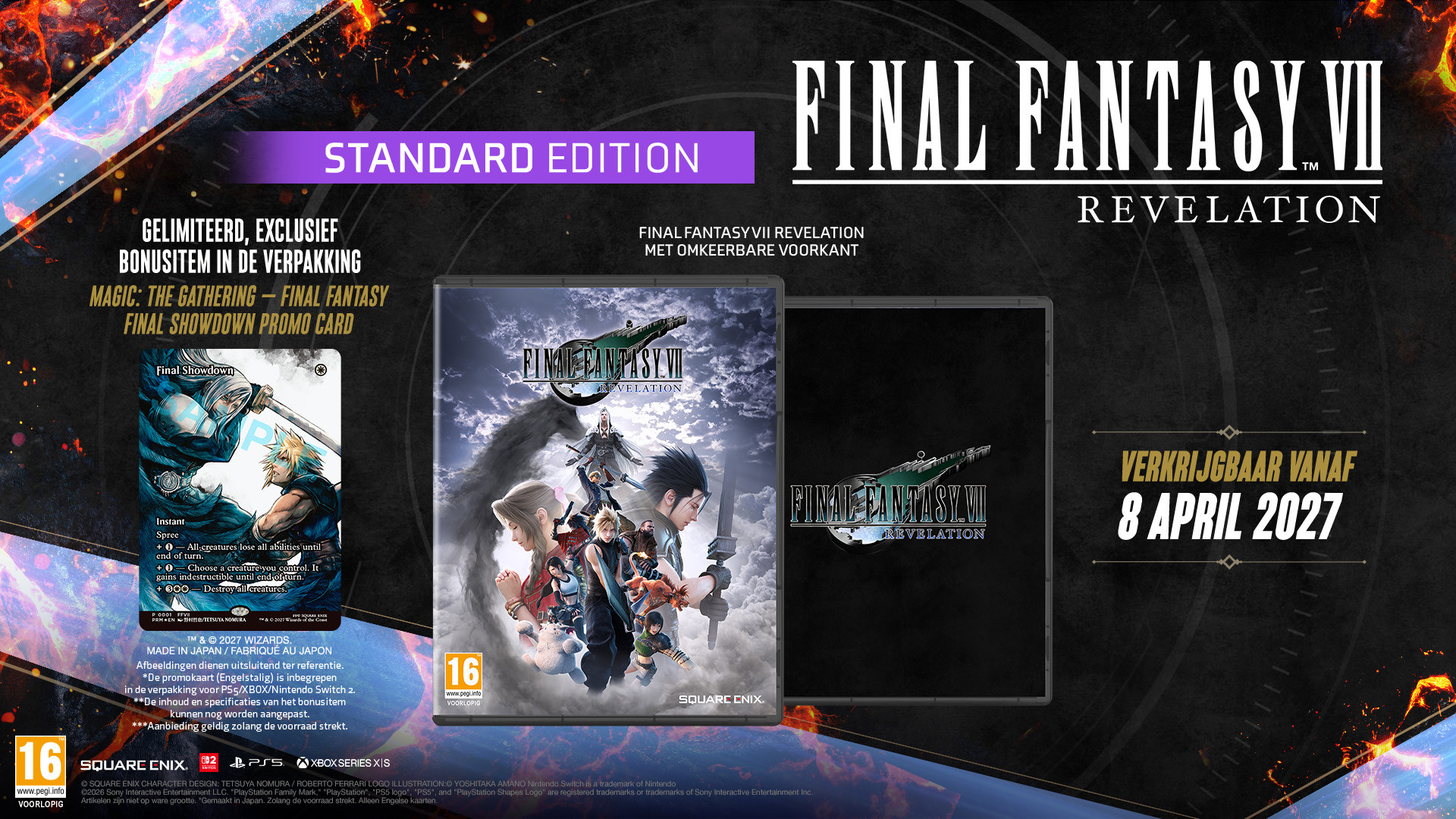 Square Enix Final Fantasy VII Revelation + Magic Card Edition