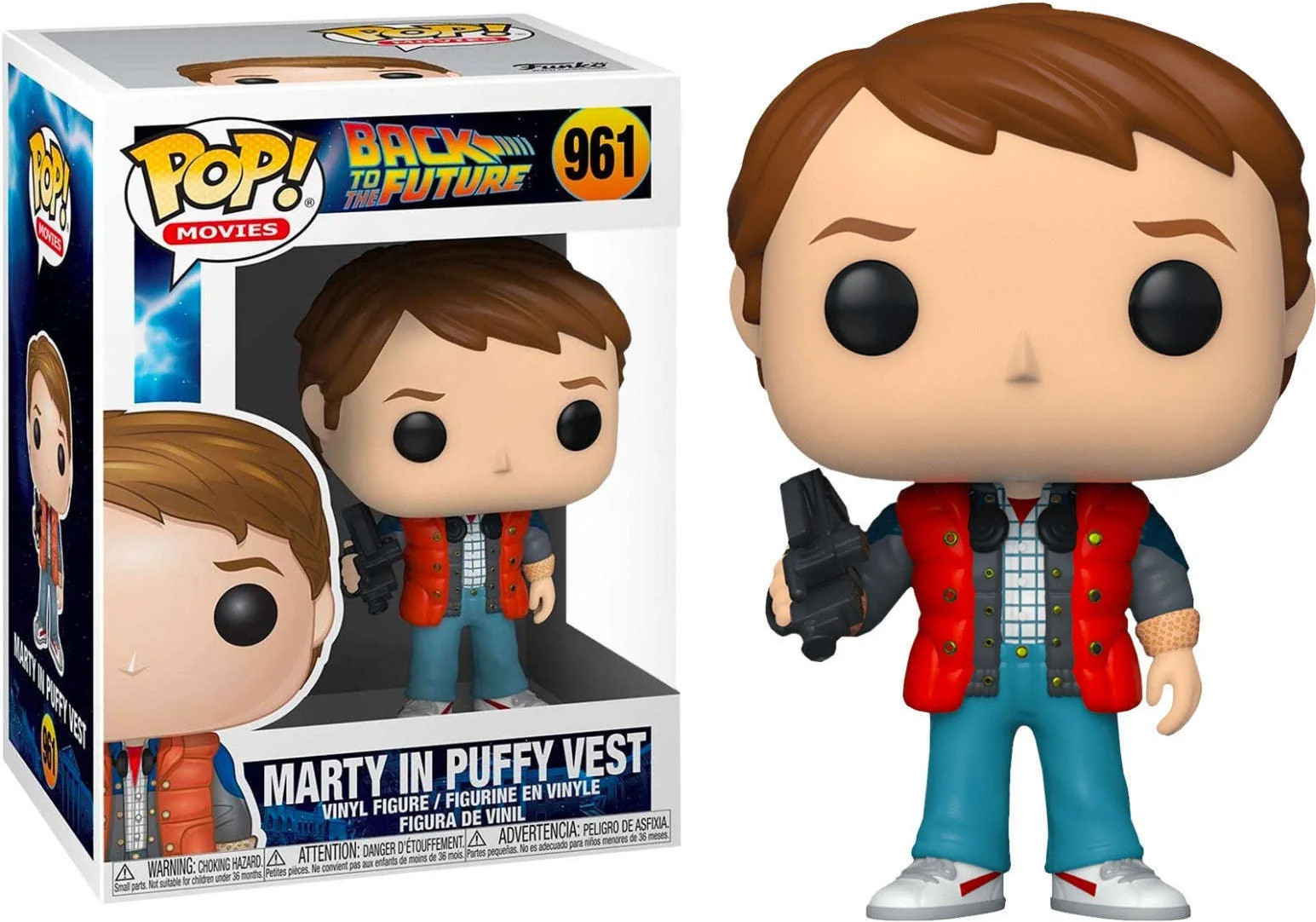 Back to the Future Funko Pop Vinyl: Marty in Puffy Vest afbeelding