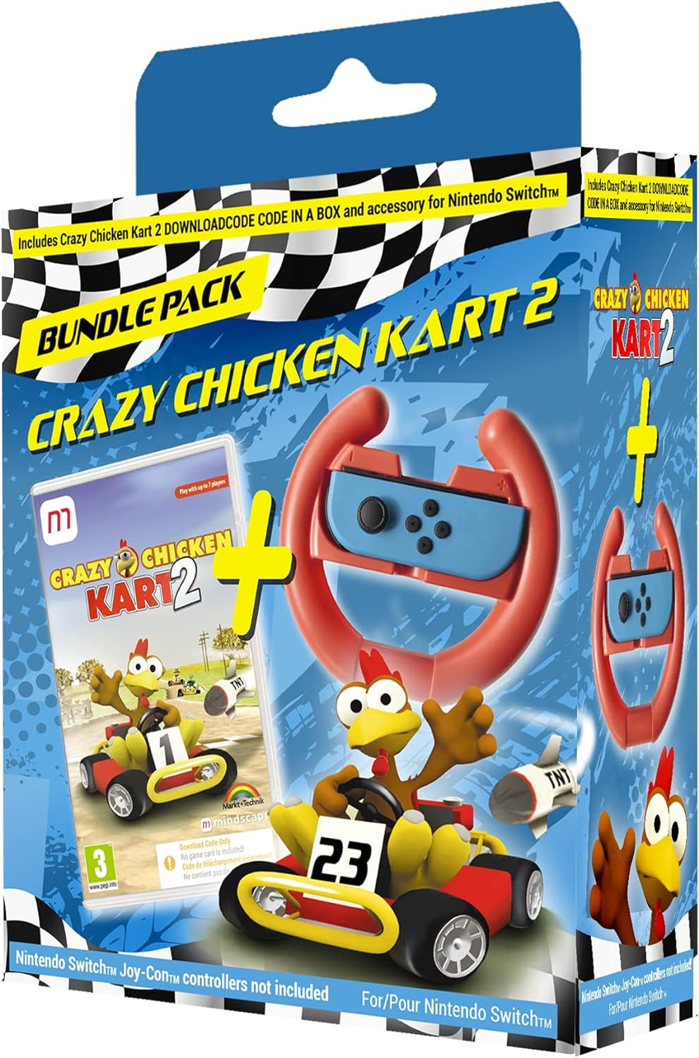 Nintendo Switch Racing Bundle - Crazy Chicken Kart 2 - EN