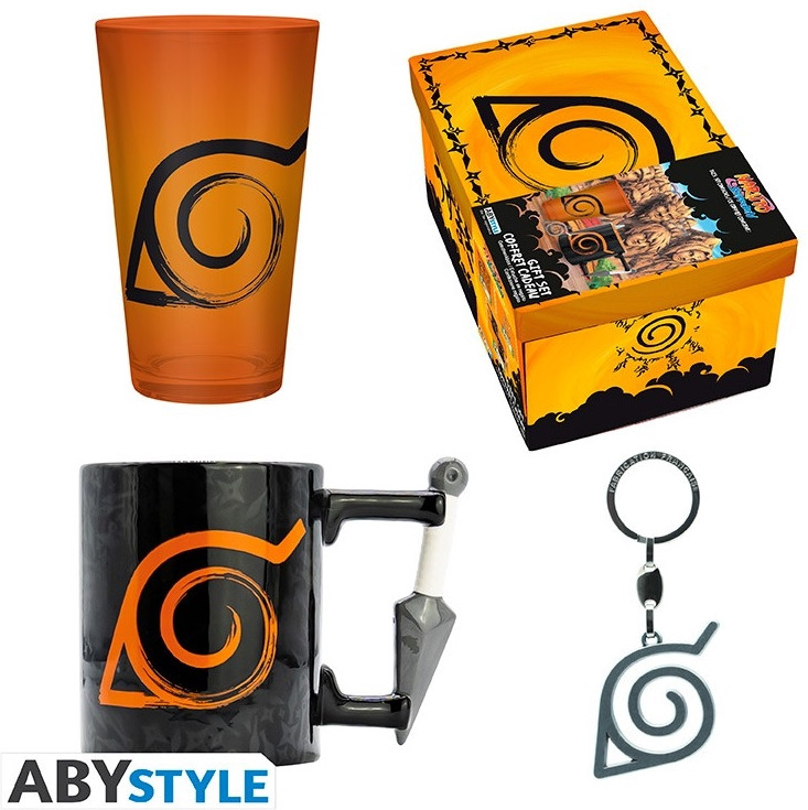 Naruto Shippuden Premium Pack (Glas, Mok & Sleutelhanger)