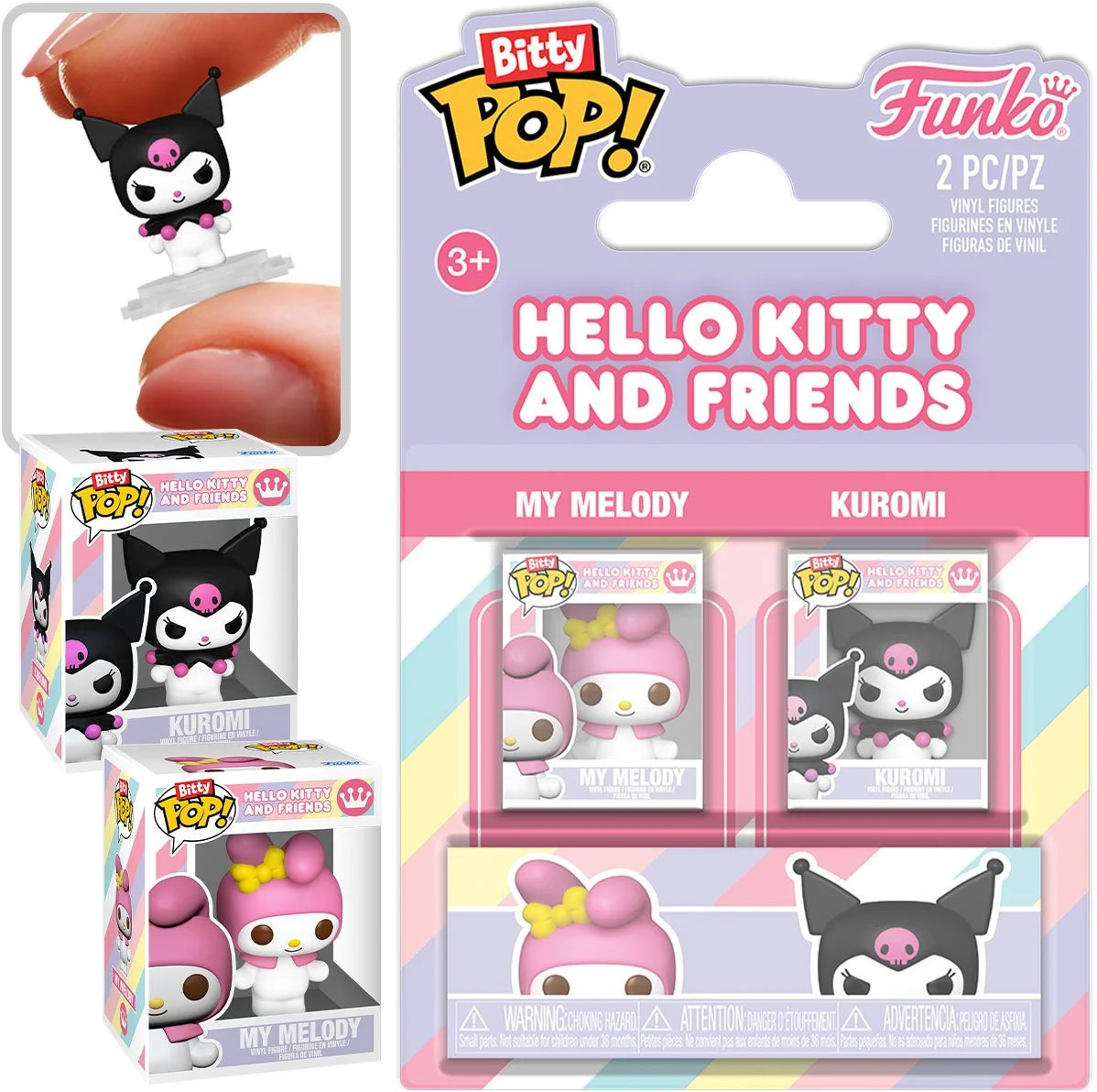 Hello Kitty & Friends Funko Bitty Pop! 2-Pack: My Melody & Kurumi afbeelding