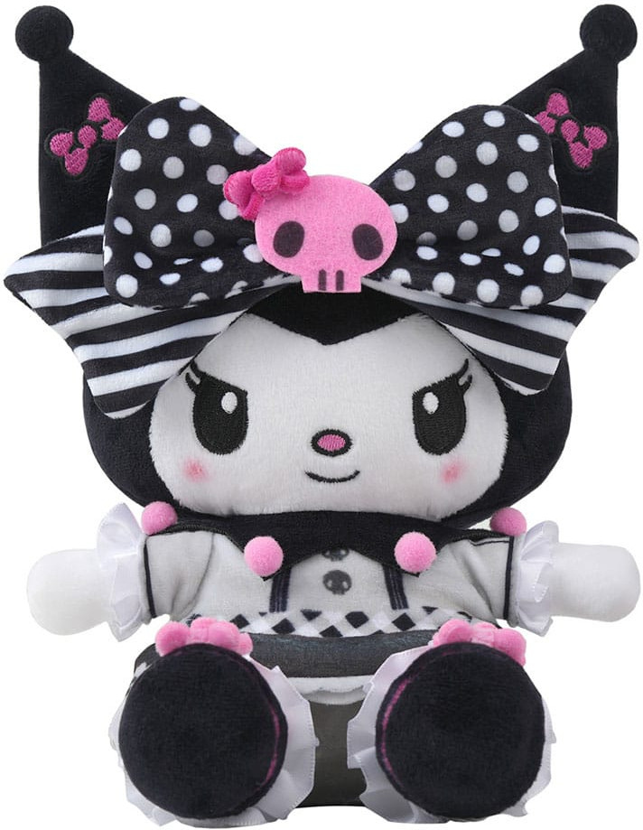 Sanrio Hello Kitty Pluche - Kuromi Pink Black Party (17cm) afbeelding