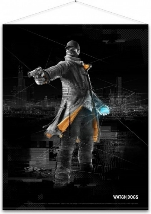 Image of Watch Dogs Wallscroll Aiden Pearce