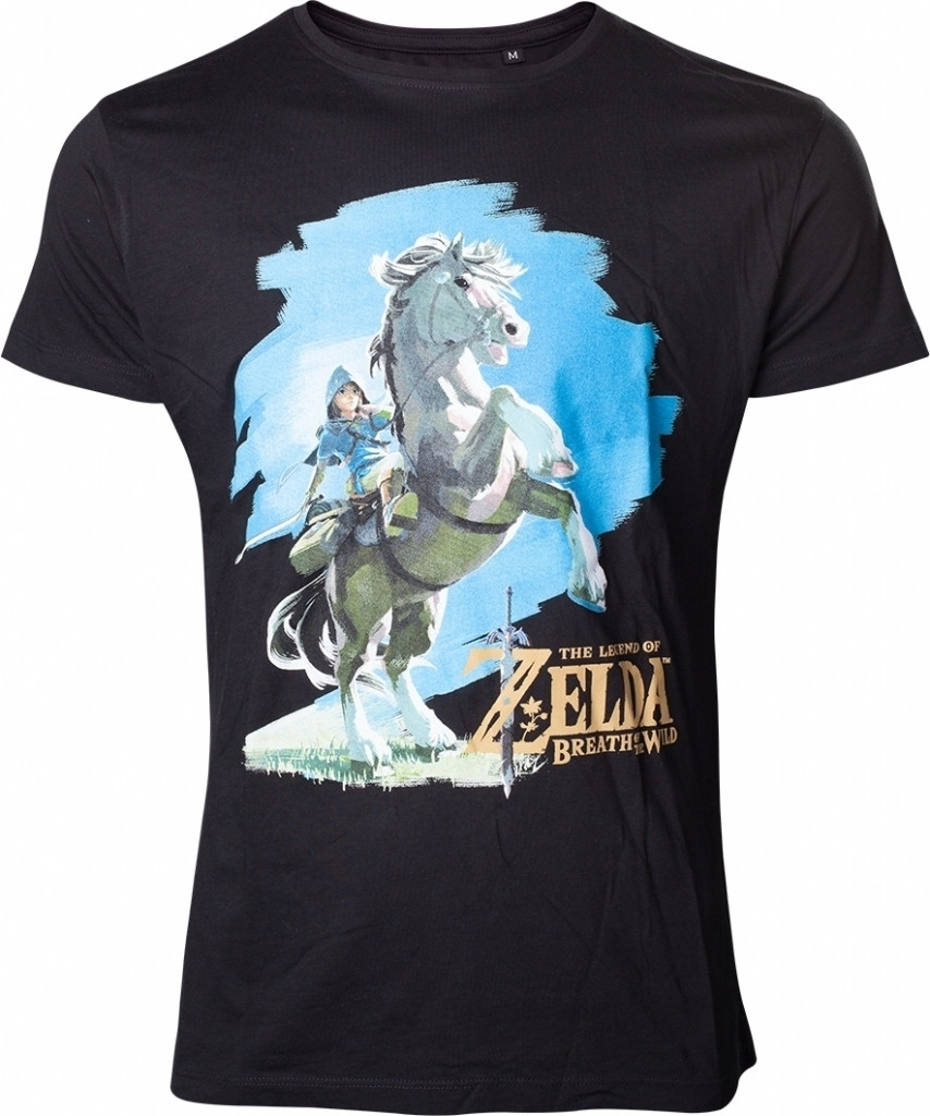 Difuzedbioworld Zelda Breath Of The Wild Link On His Horse T Shirt difuzedbioworld kopen in de aanbieding Difuzedbioworld Zelda Breath Of The Wild Link On His Horse T Shirt difuzedbioworld kopen in de aanbieding