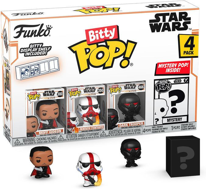 Star Wars The Mandalorian Funko Bitty Pop! 4-Pack Moff Gideon / Incinerator Stormtrooper / Dark Trooper
