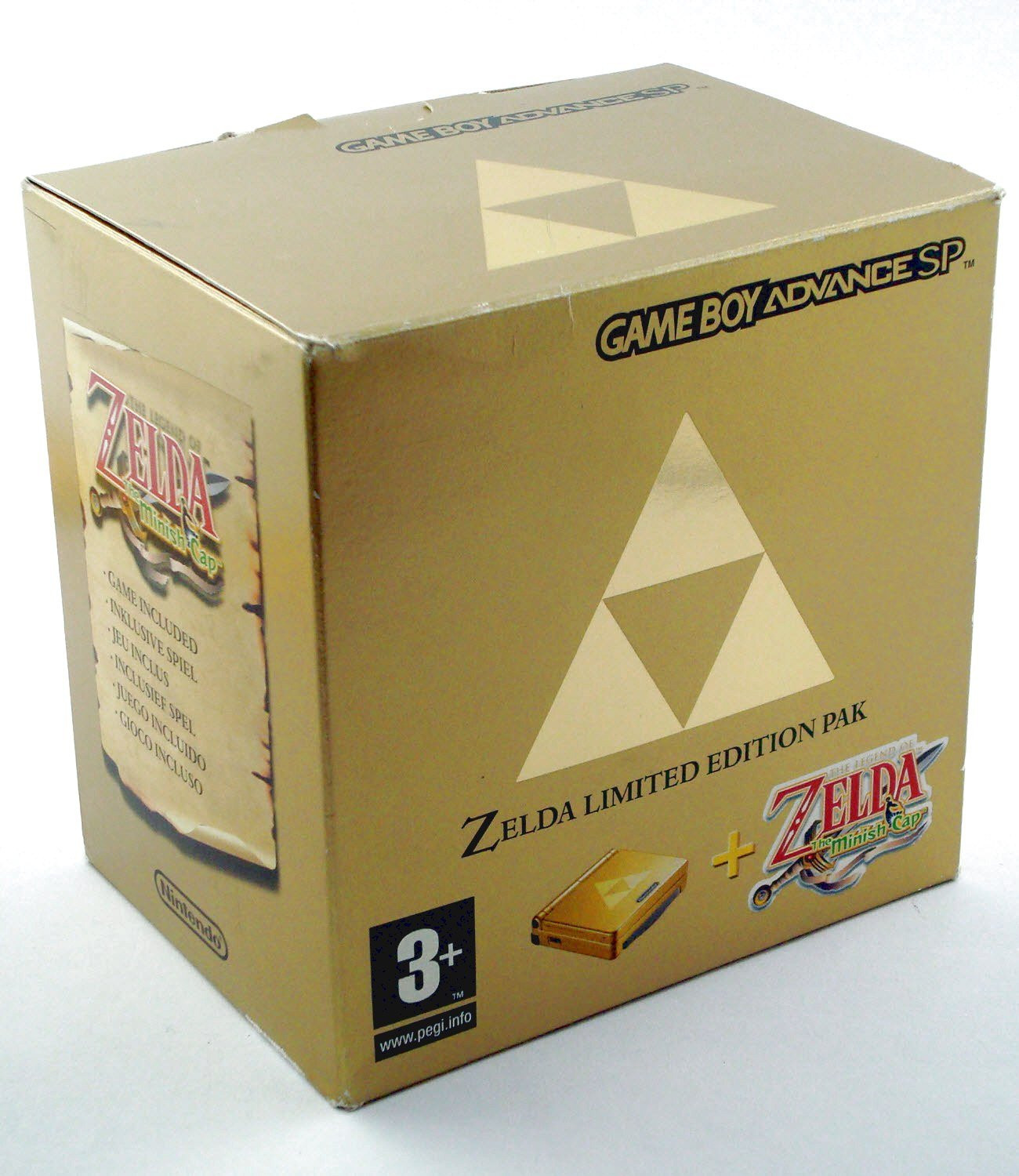 GBA SP (Goud) Zelda Pak (boxed)